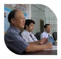 新竹公司董事長陪同矢澤勇樹博士會見桂林工學(xué)院資源與環(huán)境工程系主任解慶林教授。